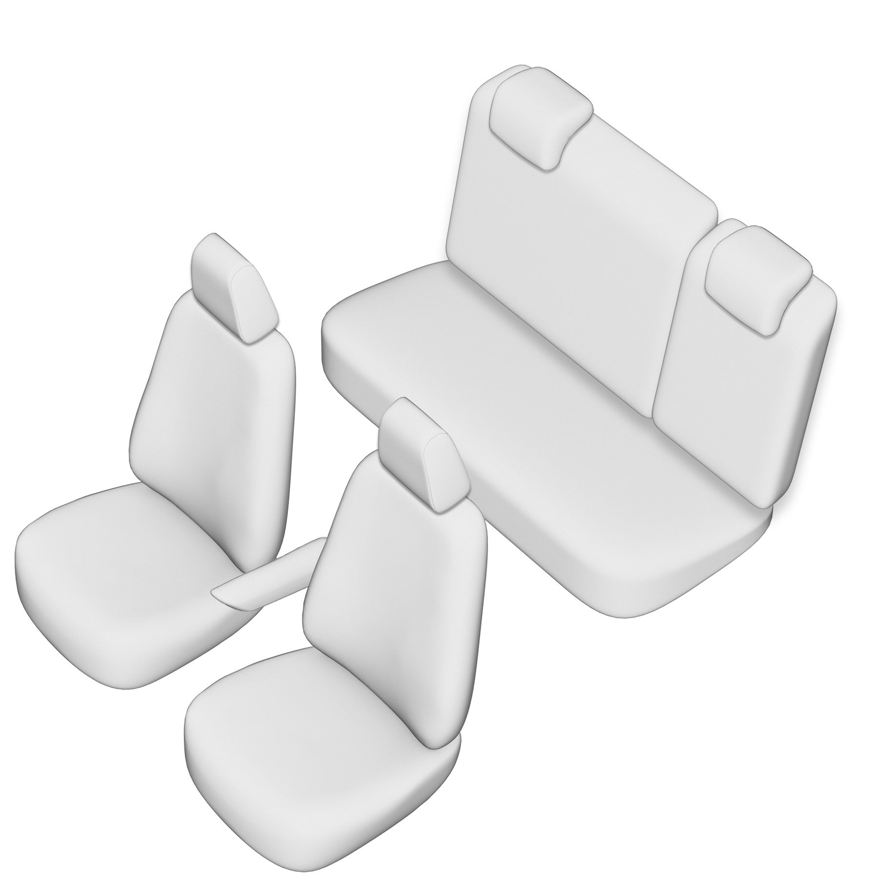 Stoelhoezen Audi A1 2010-2018, set van 5