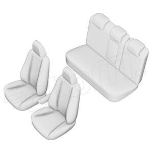 Stoelhoezen Audi Q2 2016-heden, set van 5
