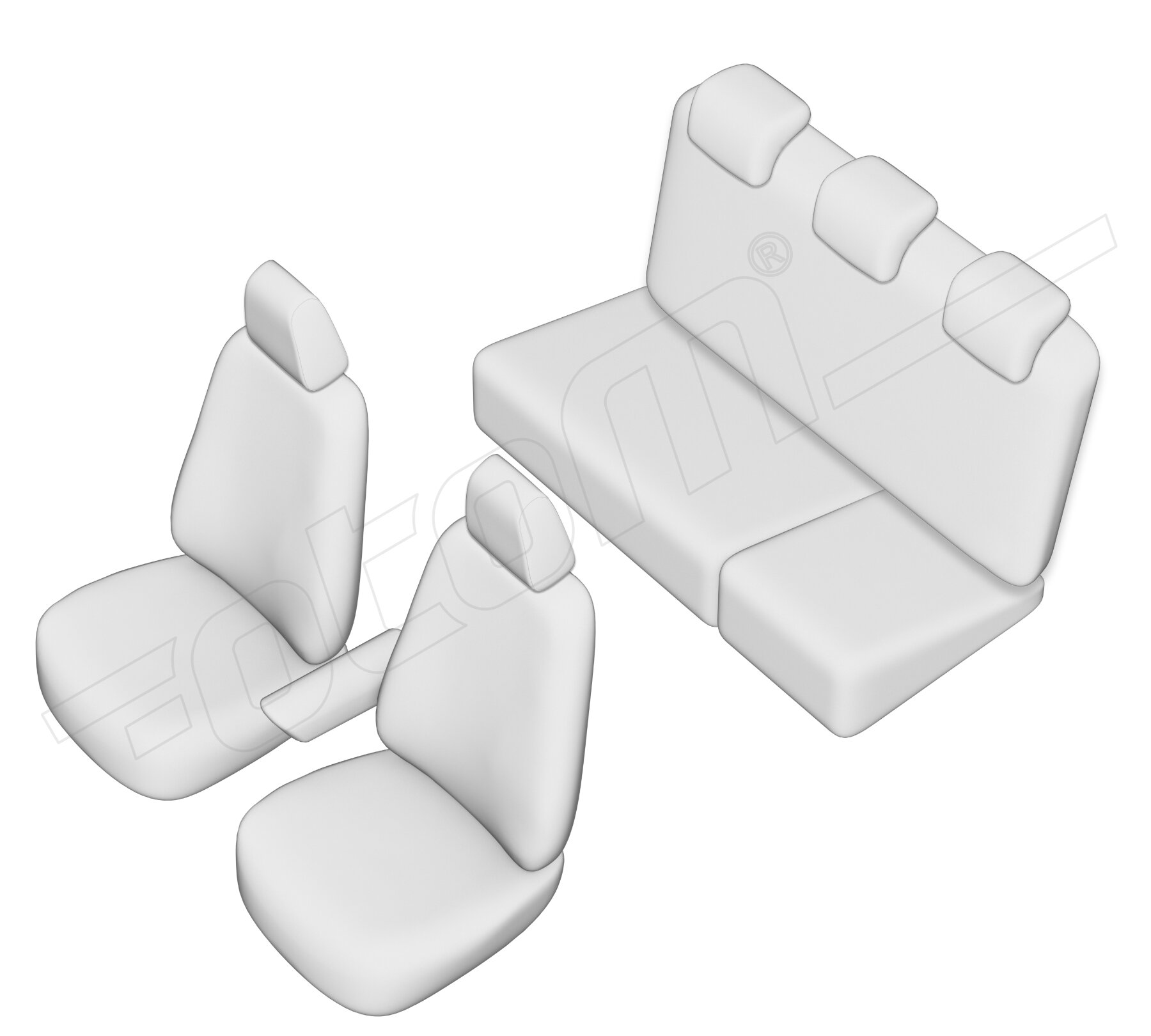 Stoelhoezen Audi A3 2012-2020, set van 5