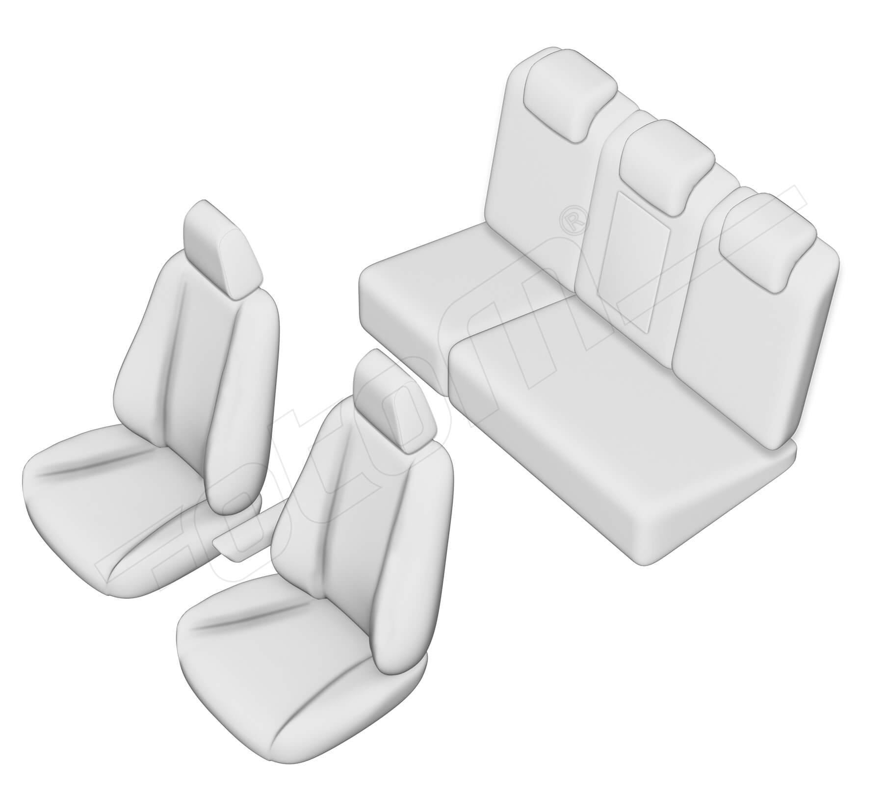 Stoelhoezen Audi Q5 2008-2017, set van 5