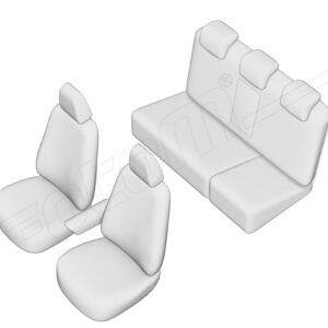 Stoelhoezen Audi A4 2007-2016, set van 5