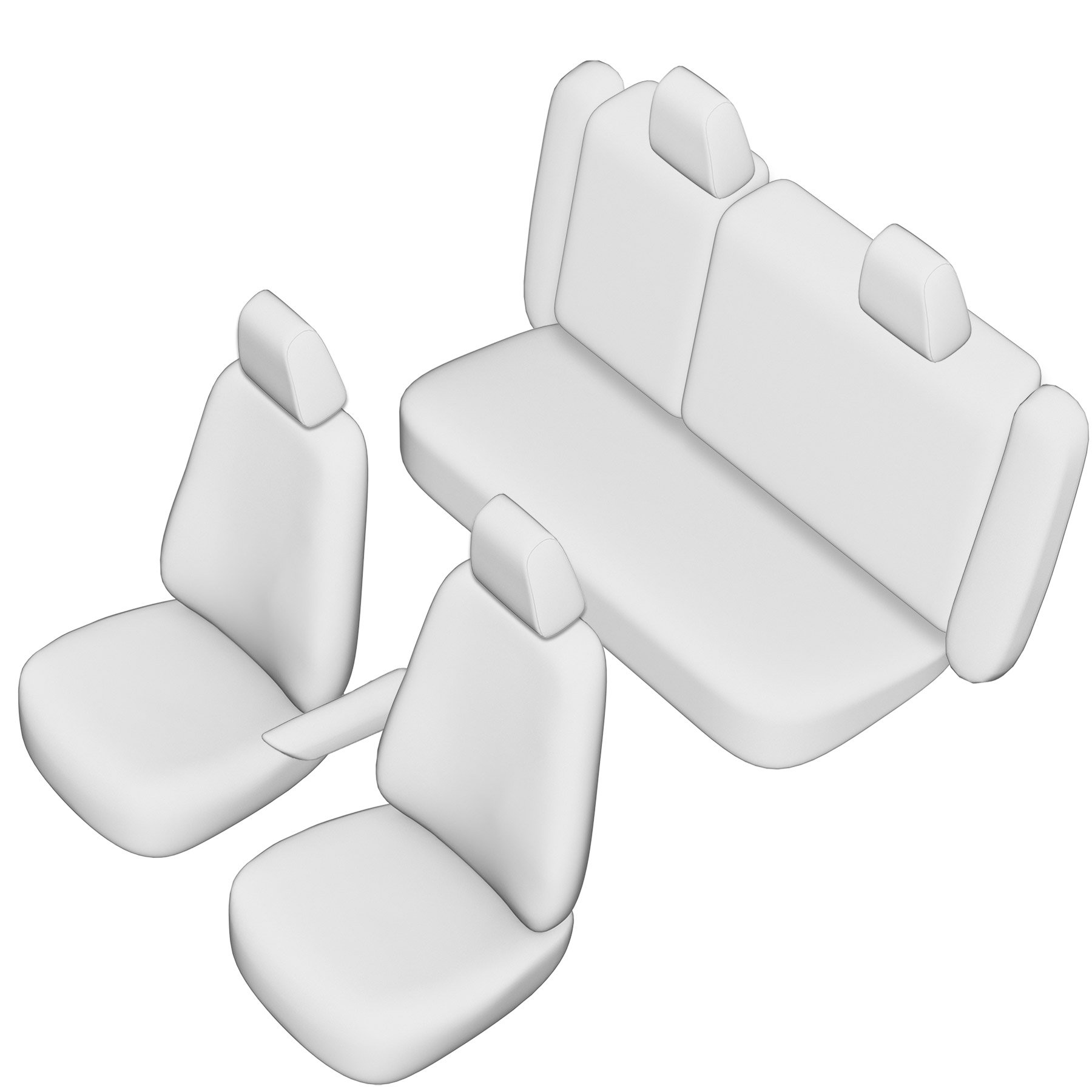 Stoelhoezen BMW 3 Serie 2004-2012, set van 5