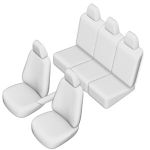 Stoelhoezen Chevrolet Rezzo 2004-2008, set van 5