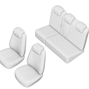 Stoelhoezen Chevrolet Captiva 2006-2018, set van 5