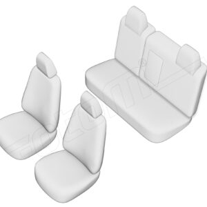 Stoelhoezen Citroën C-Elysée 2012-2017, set van 5