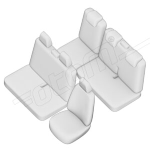 Stoelhoezen Citroën Jumpy 2008-2016, set van 6