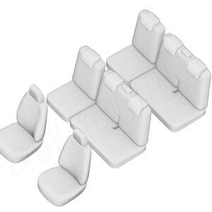 Stoelhoezen Citroën Jumpy 2008-2016, set van 8