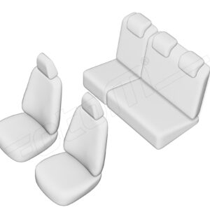 Stoelhoezen Citroën C3 Picasso 2009-2017, set van 5