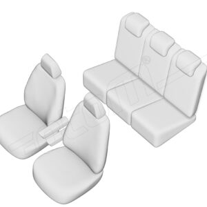 Stoelhoezen Citroën Berlingo 2008-2018, set van 5