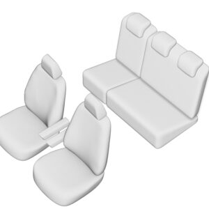 Stoelhoezen Citroën Berlingo 2018-heden, set van 5