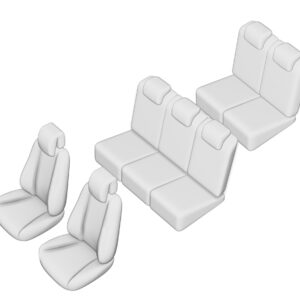 Stoelhoezen Citroën C4 Picasso 2013-heden, set van 7