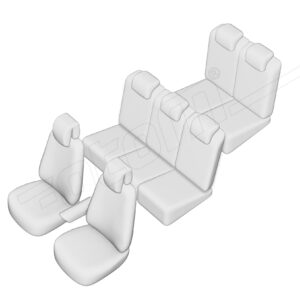 Stoelhoezen Citroën C4 Picasso 2006-2013, set van 7