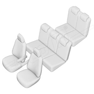 Stoelhoezen Citroën C4 Picasso 2006-2013, set van 7