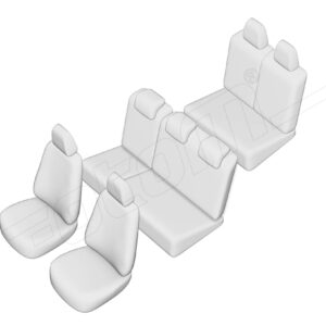 Stoelhoezen Dacia Logan 2004-2013, set van 7