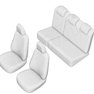 Stoelhoezen Dacia Dokker 2012-heden, set van 5
