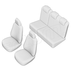 Stoelhoezen Dacia Lodgy 2012-heden, set van 5