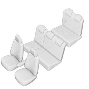 Stoelhoezen Dacia Lodgy 2012-heden, set van 7