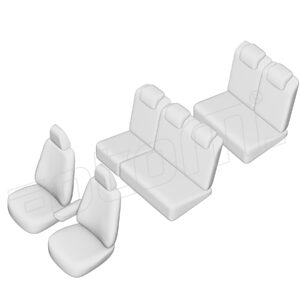 Stoelhoezen Dacia Lodgy 2012-heden, set van 7