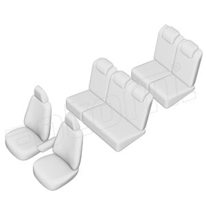 Stoelhoezen Dacia Lodgy 2012-heden, set van 7