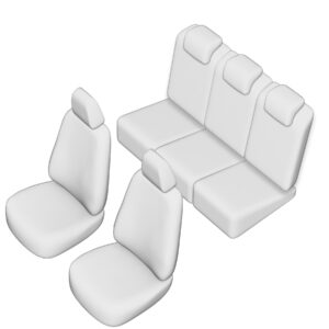 Stoelhoezen Fiat Doblo 2001-2005, set van 5