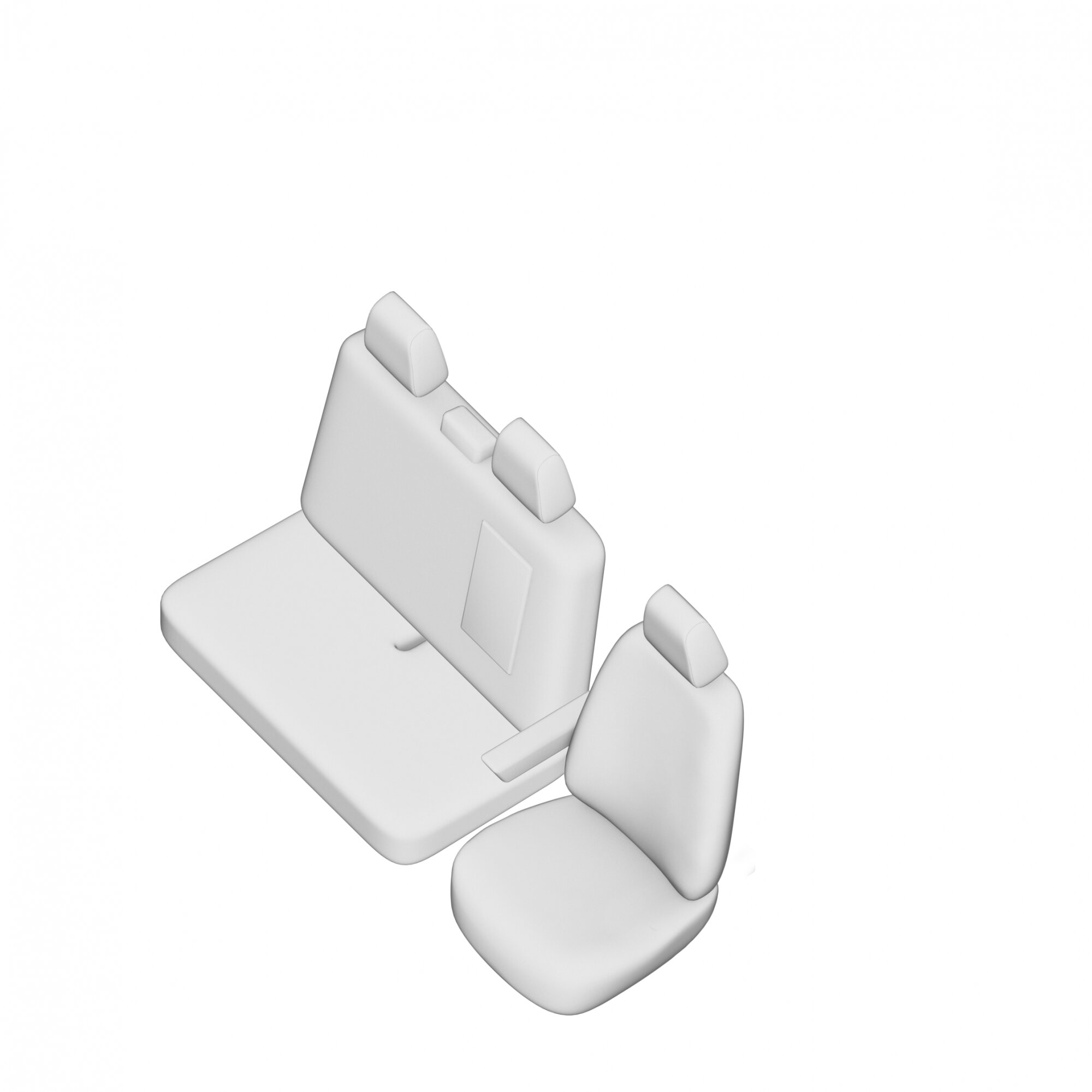 Stoelhoezen Fiat Ducato 2006-2014, set van 3