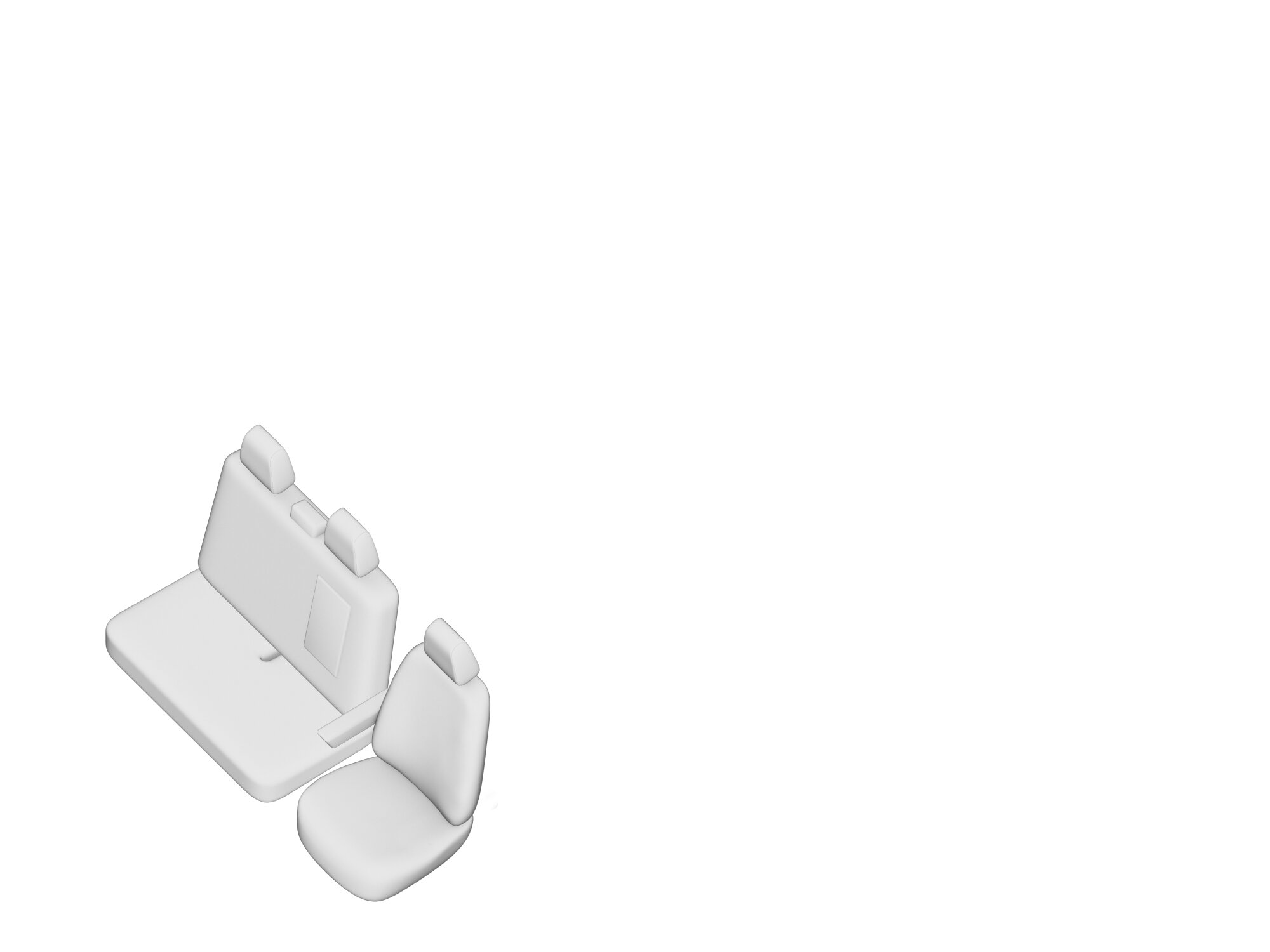 Stoelhoezen Fiat Ducato 2006-2014, set van 3