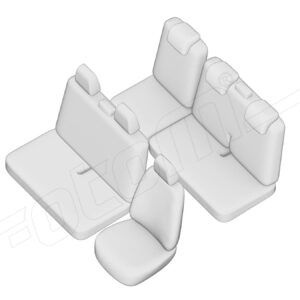 Stoelhoezen Fiat Scudo 2006-2016, set van 6