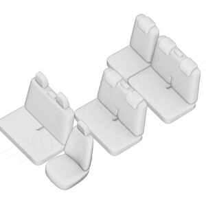 Stoelhoezen Fiat Scudo 2006-2016, set van 8