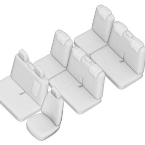 Stoelhoezen Fiat Scudo 2006-2016, set van 9