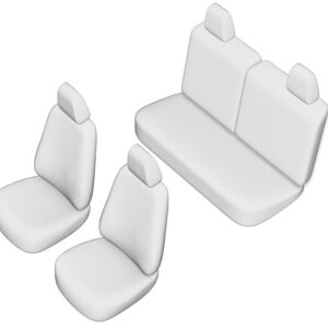 Stoelhoezen Fiat 500 2007-heden, set van 5