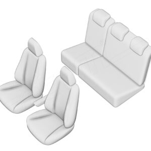 Stoelhoezen Fiat Bravo 2007-2014, set van 5