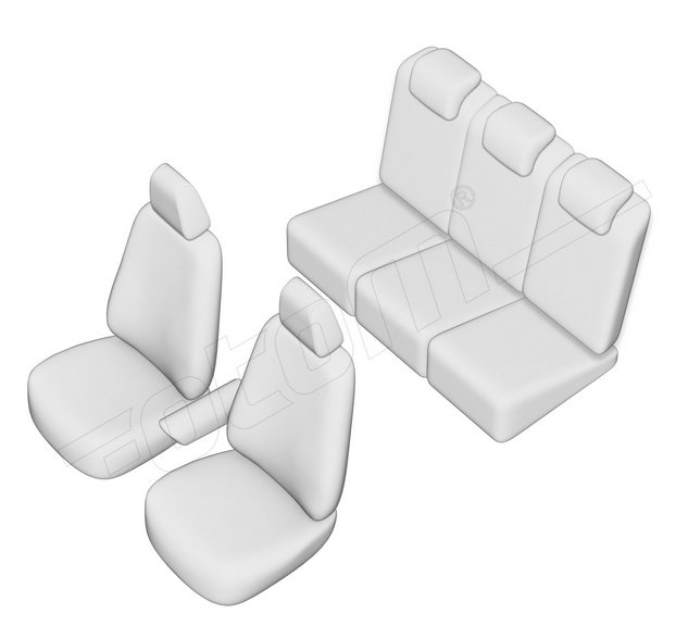 Stoelhoezen Ford C-Max 2003-2010, set van 5