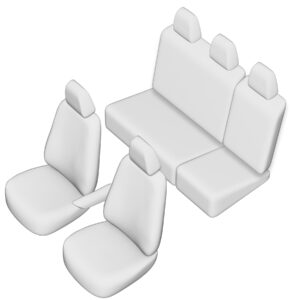 Stoelhoezen Ford Connect 2002-2013, set van 5