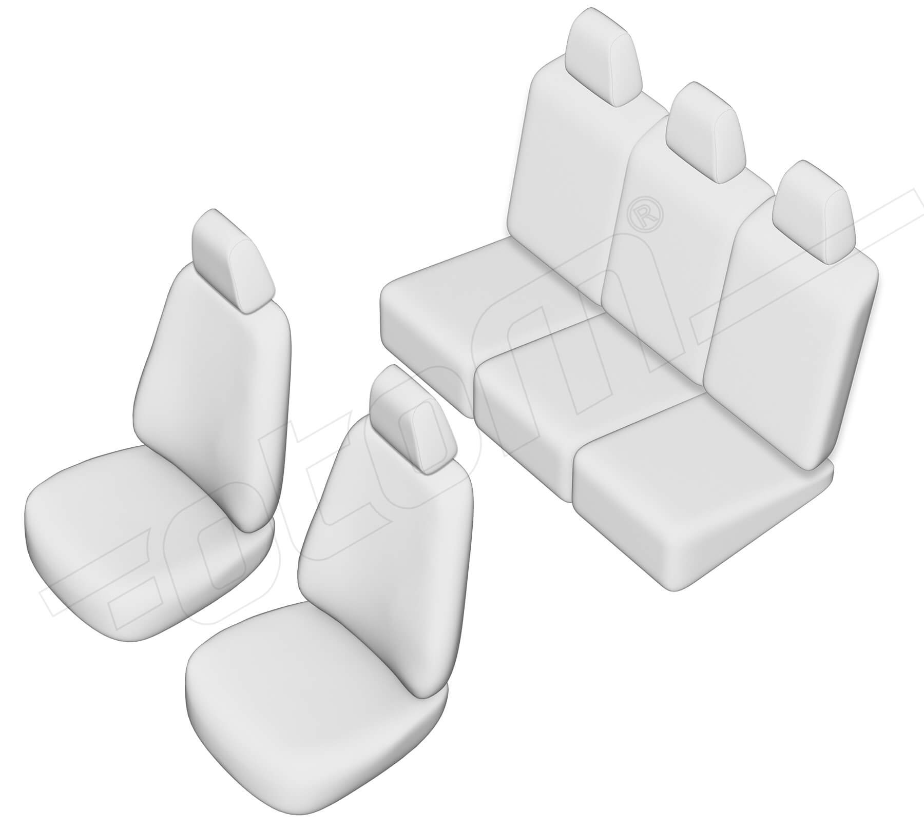 Stoelhoezen Ford Galaxy 1995-2006, set van 5