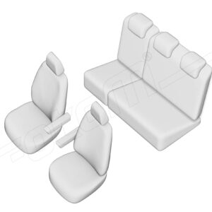 Stoelhoezen Ford Tourneo Courier 2014-heden, set van 5