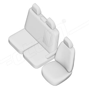 Stoelhoezen Ford Transit Custom 2012-heden, set van 3