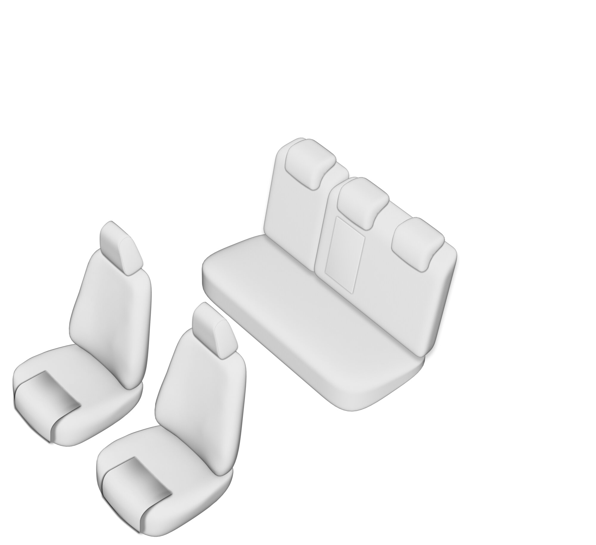 Stoelhoezen Ford Mondeo 2000-2007, set van 5