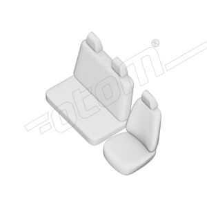 Stoelhoezen Ford Transit Custom 2023-heden, set van 3