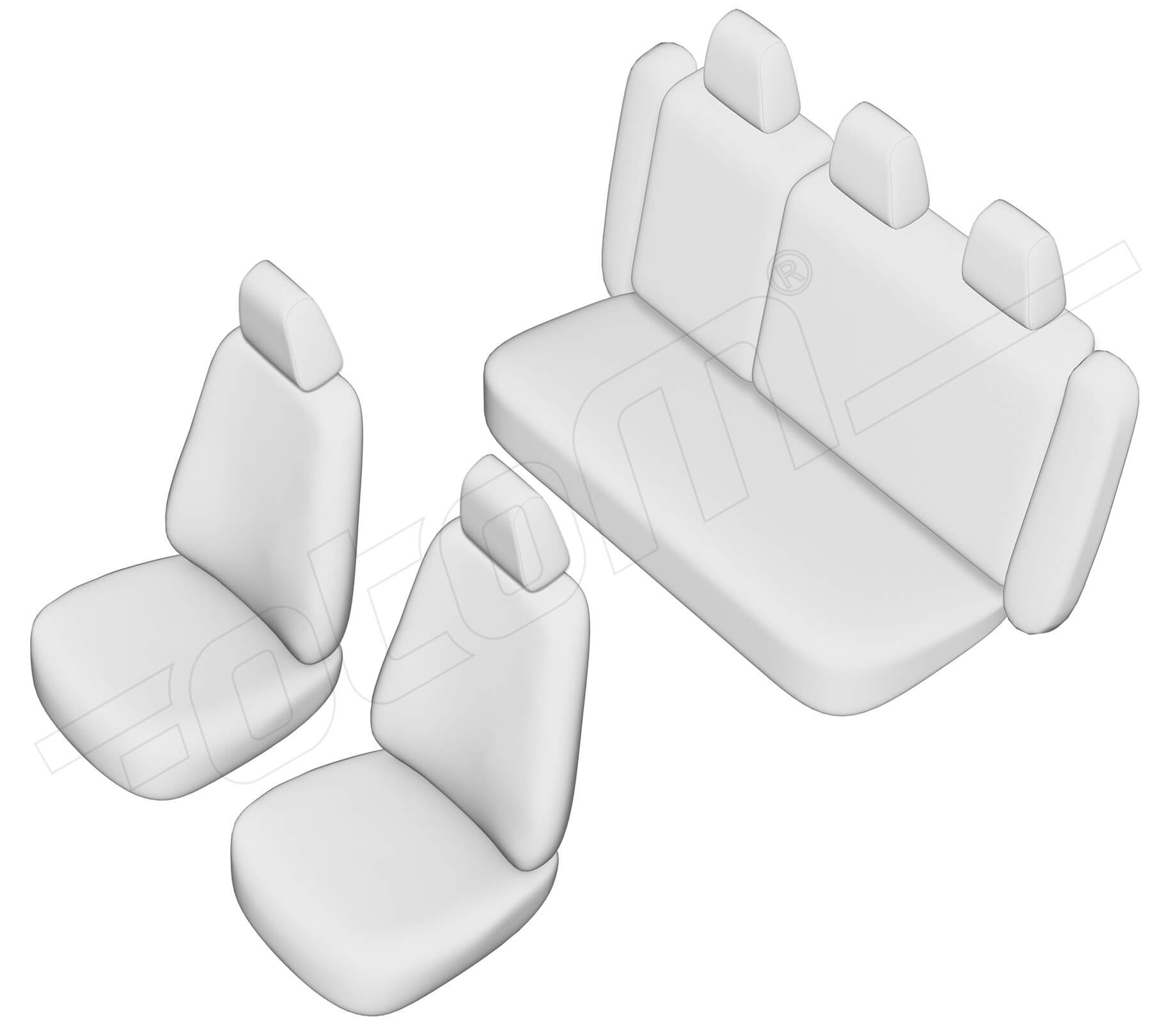 Stoelhoezen Honda City 2002-2008, set van 5