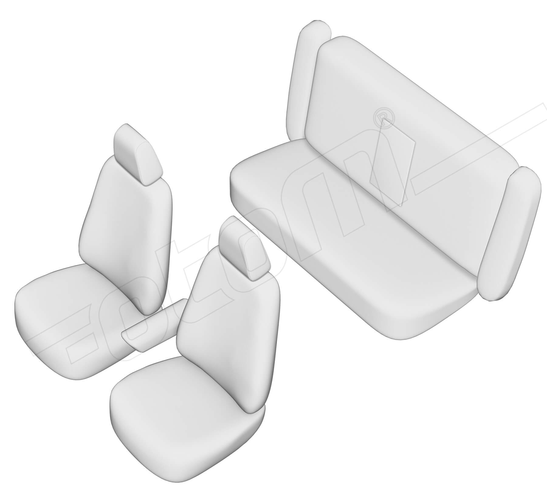 Stoelhoezen Honda City 2020-heden, set van 5