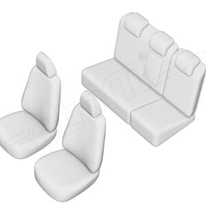 Stoelhoezen Hyundai I30 2012-2017, set van 5