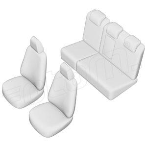 Stoelhoezen Hyundai Matrix 2002-2013, set van 5
