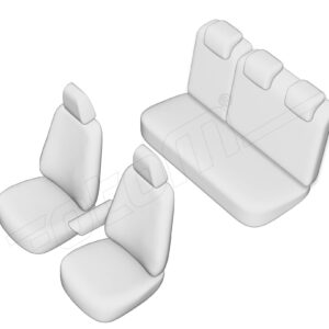 Stoelhoezen Hyundai I20 2015-2020, set van 5
