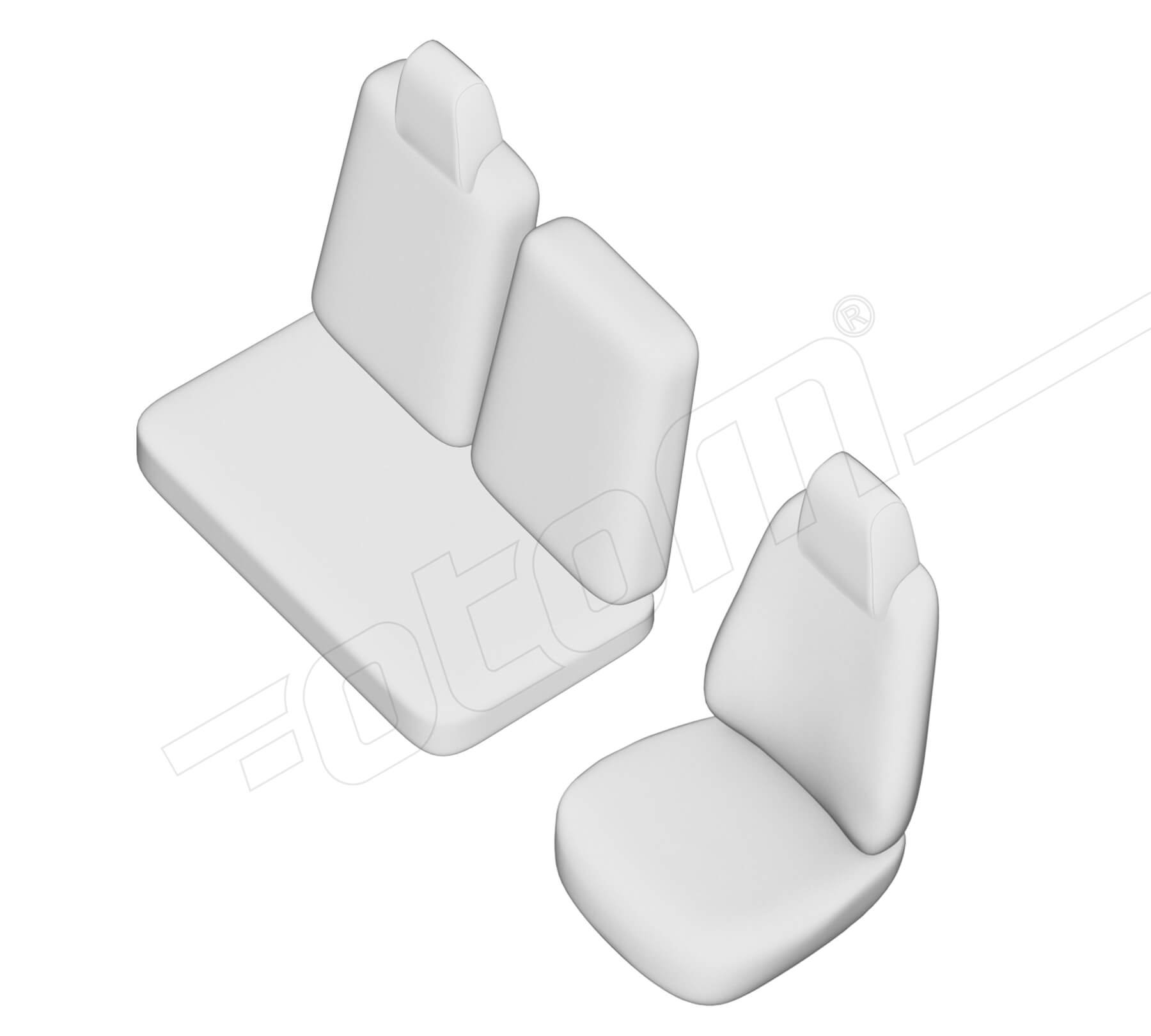 Stoelhoezen Isuzu N Series NKR 1998-2005, set van 3