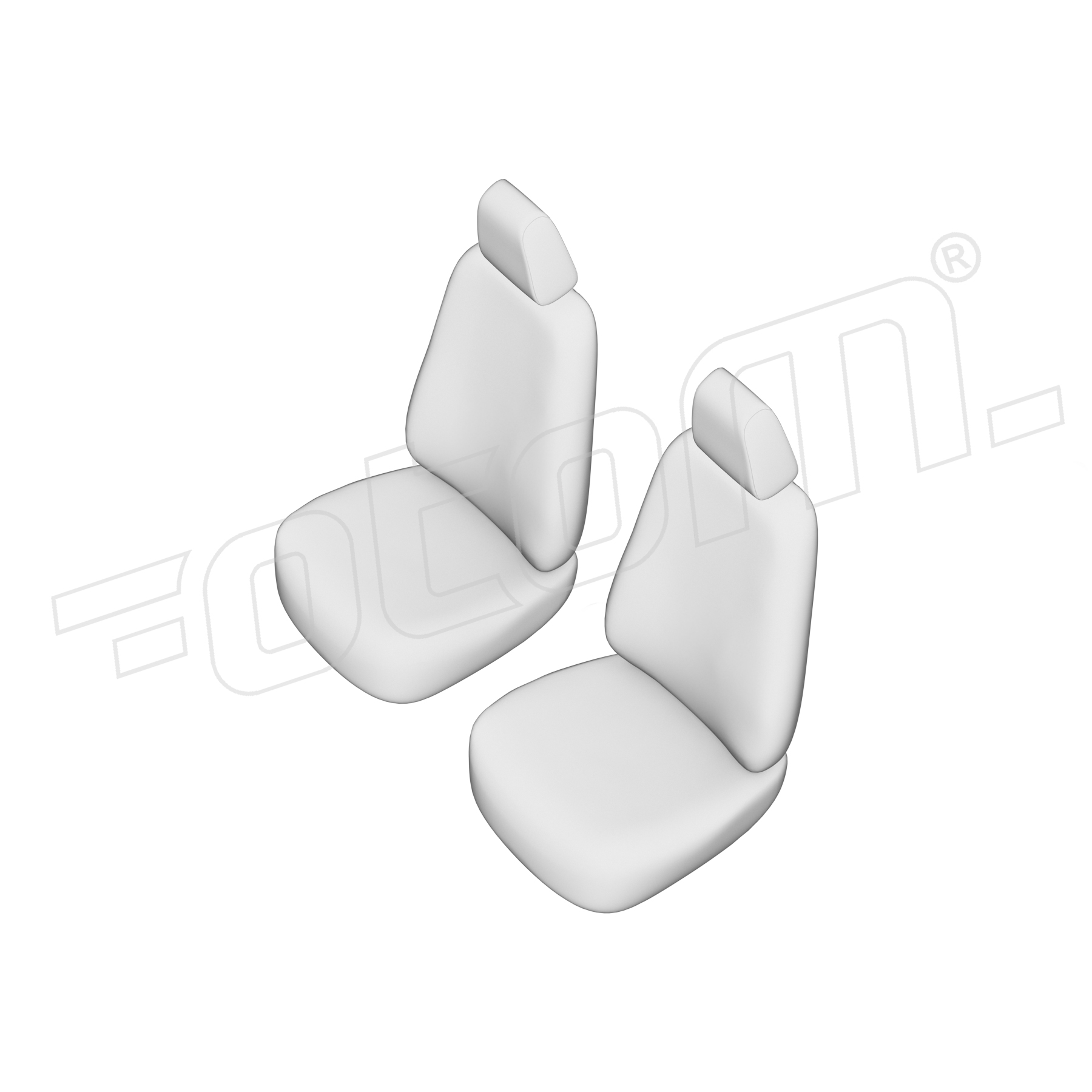 Stoelhoezen Isuzu D-Max 2002-2012, set van 2