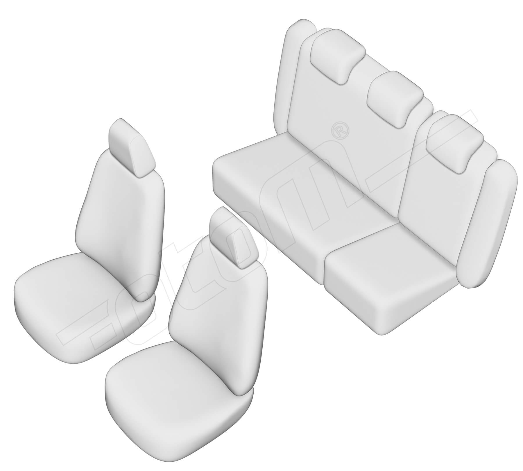 Stoelhoezen Kia Ceed 2006-2012, set van 5