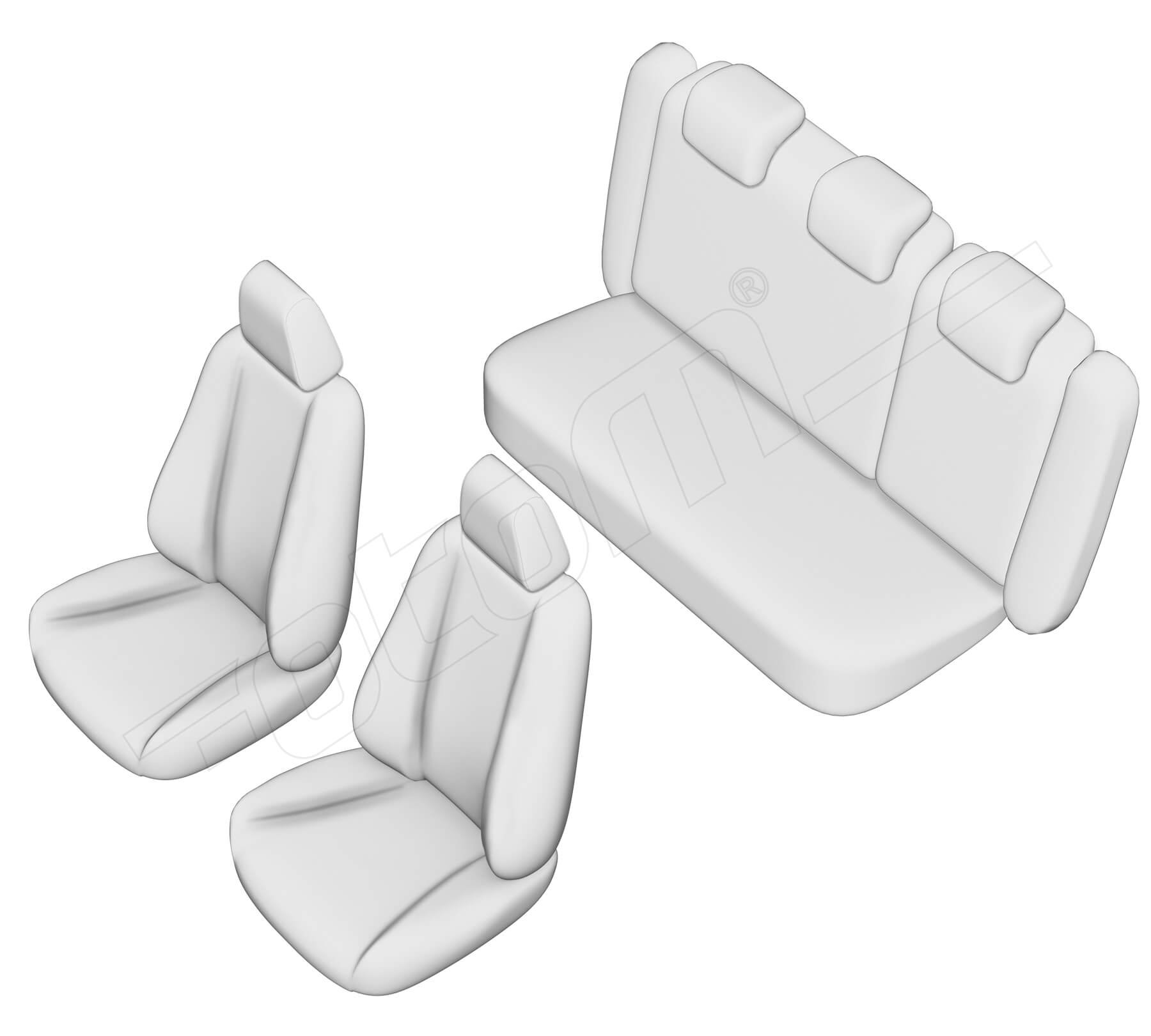 Stoelhoezen Kia Proceed 2006-2012, set van 5