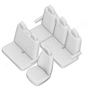 Stoelhoezen Mercedes-Benz Vito 2003-2014, set van 6