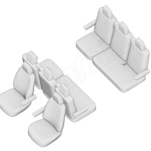 Stoelhoezen Mercedes-Benz Vito 2003-2014, set van 8