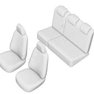 Stoelhoezen Mercedes-Benz Citan 2012-2021, set van 5